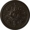 Ekena Millwork Bradford Ceiling Medallion (Fits Canopies up to 6 5/8"), Hand-Painted Stone Hearth, 32 5/8"OD x 2"P CM32BRSHF - alternate 1